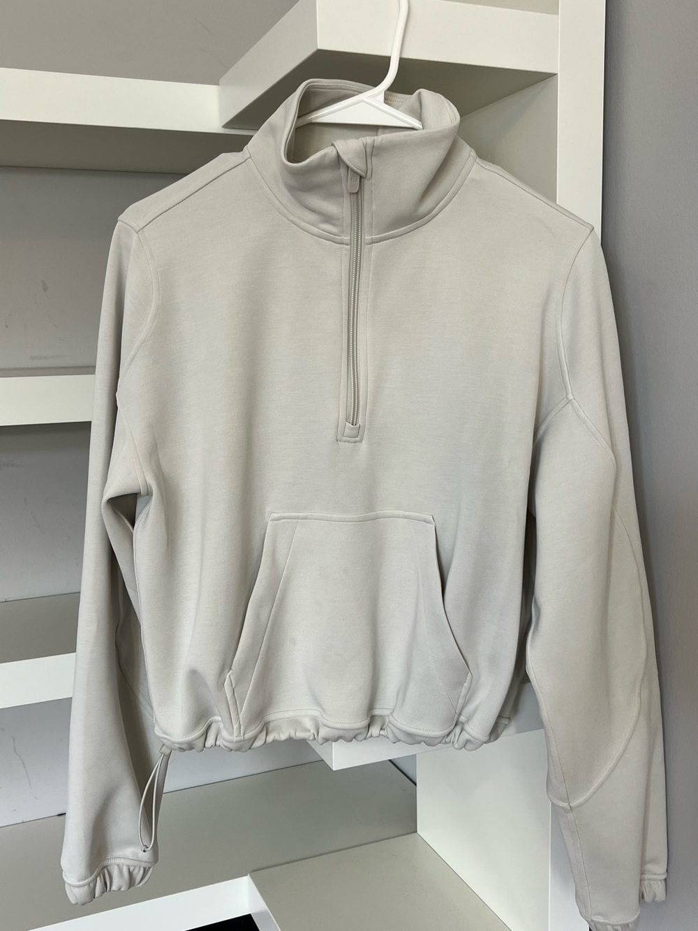 Lululemon Half-Zip Pullover Sweater - Light Gray